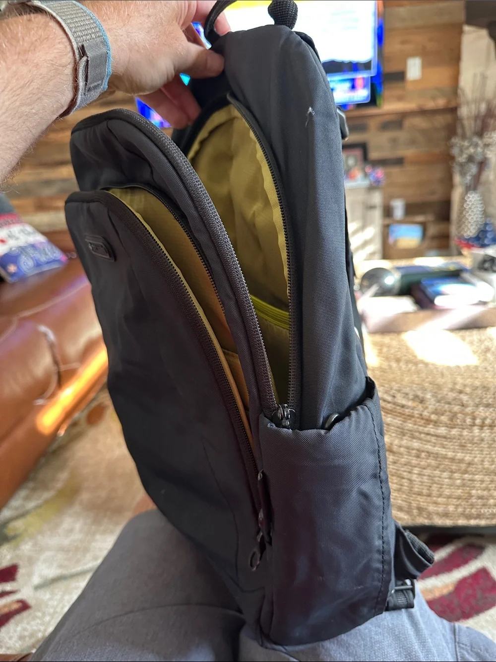 Pacsafe Black Men's Secure Everyday Backpack